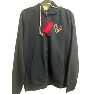 NFL Houston Texans Full Zipper Hoodie Navy Blue Adult Team Apparel Small NWT